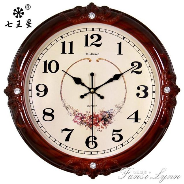 鐘錶掛鐘客廳簡歐式時尚個性創意電子石英鐘家用靜音時鐘掛錶墻上 交換禮物全館免運