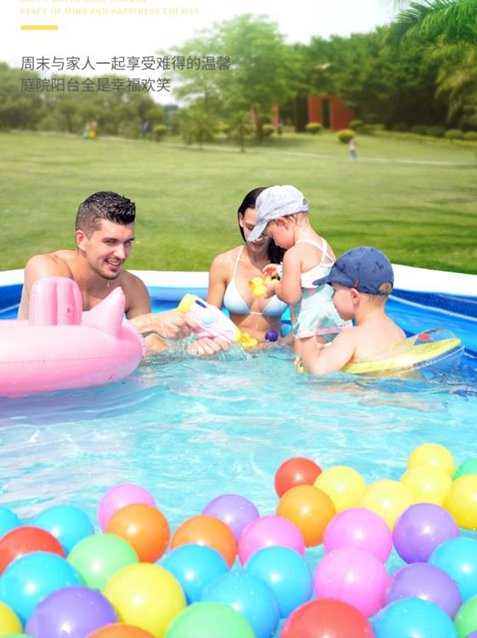 充氣泳池 兒童充氣游泳池加厚寶寶家用嬰兒泳池超大家庭戶外大型玩具戲水池 交換禮物全館免運