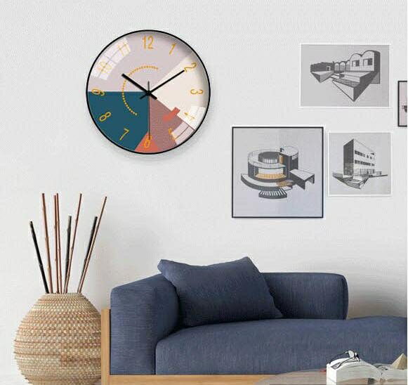 掛鐘 靜音簡約北歐藝術掛表現代創意星空掛鐘客廳家用時鐘掛墻石英鐘表