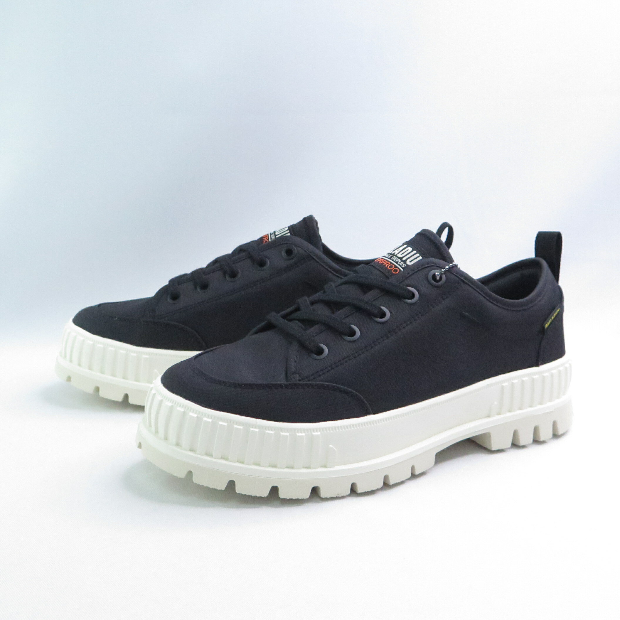 Palladium 74408043 PALLASHOCK LO OG WP+ 男女休閒鞋 防潑水 經典黑白