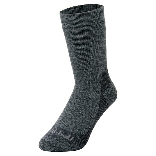 ├登山樂┤日本 Mont-Bell MW Trekking Socks 男款羊毛襪 炭灰 # 1118421HCH