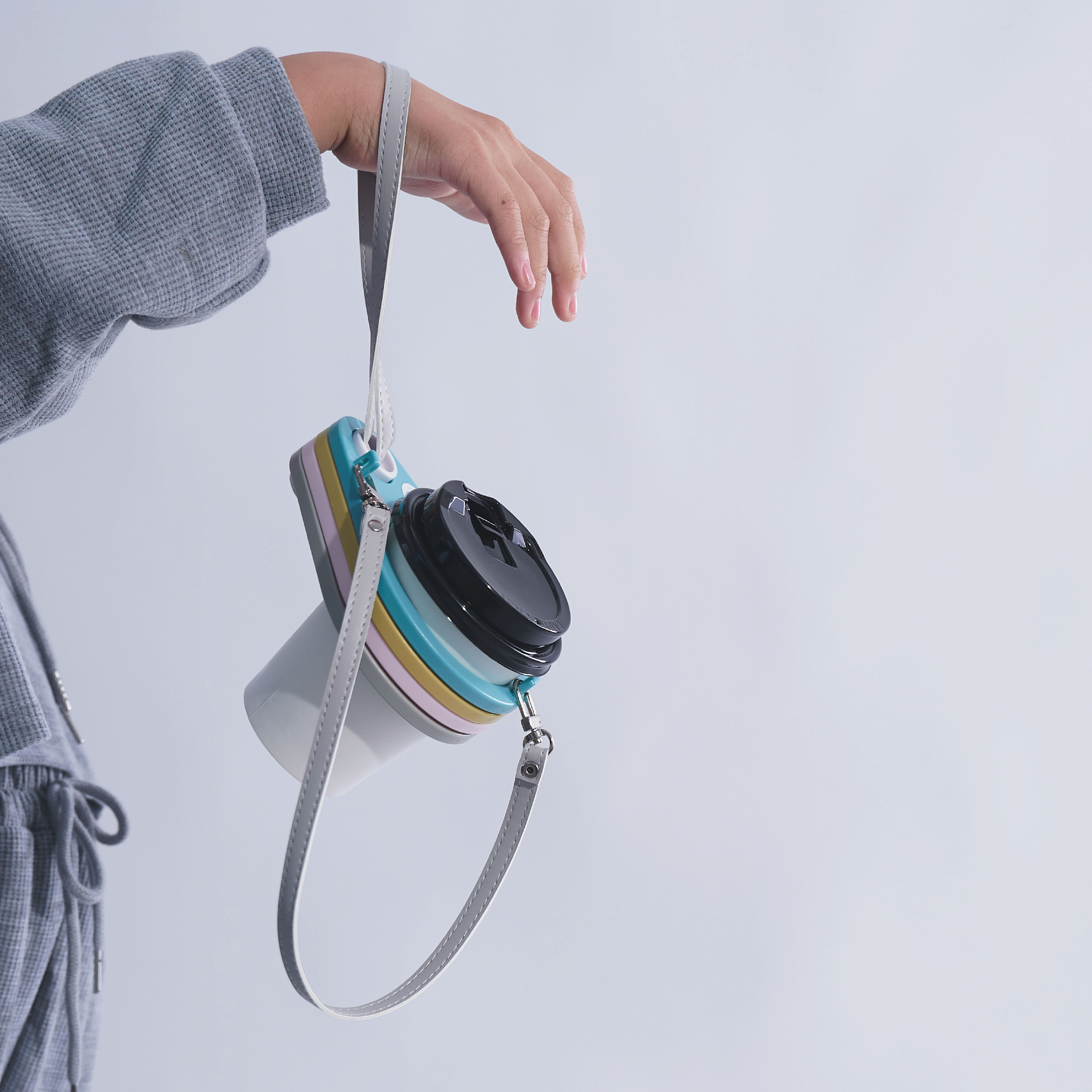 JY｜多功能水滴杯架｜一次提取4杯飲料｜1入組 4