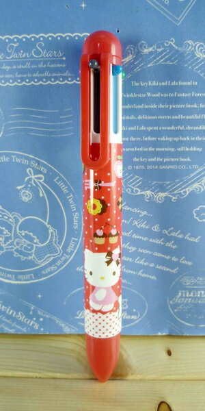 【震撼精品百貨】Hello Kitty 凱蒂貓~KITTY多色原子筆-6色-點點圖案-紅色