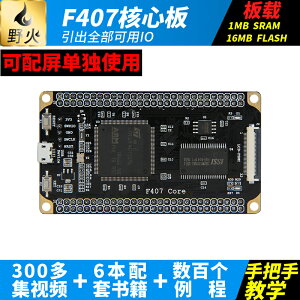 開發板 野火秉火STM32開發板 Cortex-M4小型系統板 STM32F407ZGT6核心板