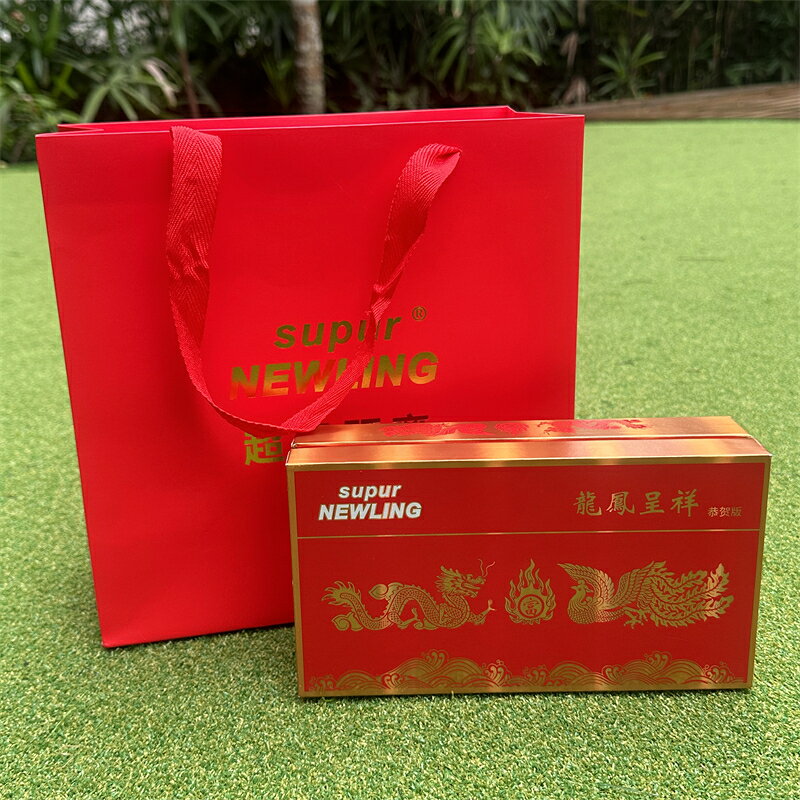 『百貨屋二號』Super NEWLING龍鳳呈祥高爾夫禮盒球 三層高穩定球