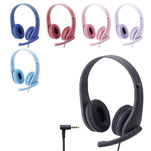 日本代購 空運 ELECOM HS-KD01T 兒童 頭戴式 耳機 麥克風 耳罩式 耳麥 低音量 3.5mm 兒童耳機