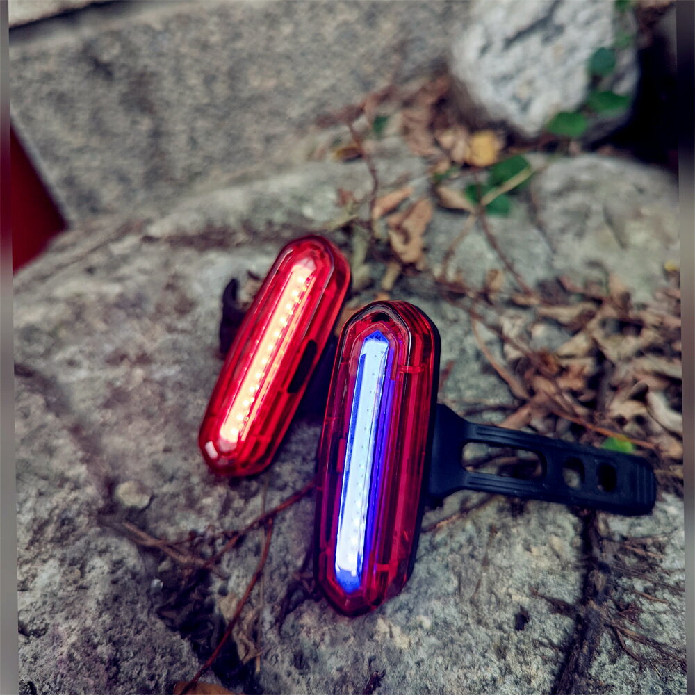 美麗大街【112103024】紅色自行車尾燈USB充電警示燈山地車騎行尾燈單車配件 7