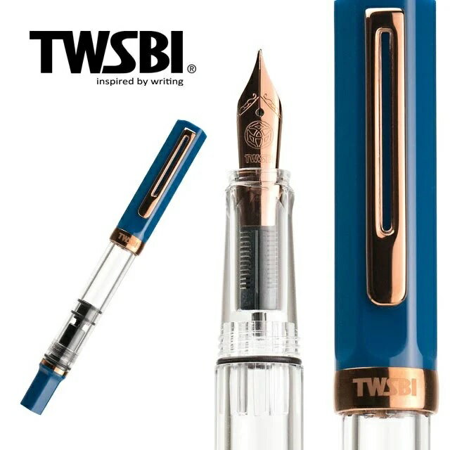 三文堂 TWSBI 鋼筆 / ECO / 靛藍 & 古銅(加贈大筆套)【領券滿額再折千8/31止】