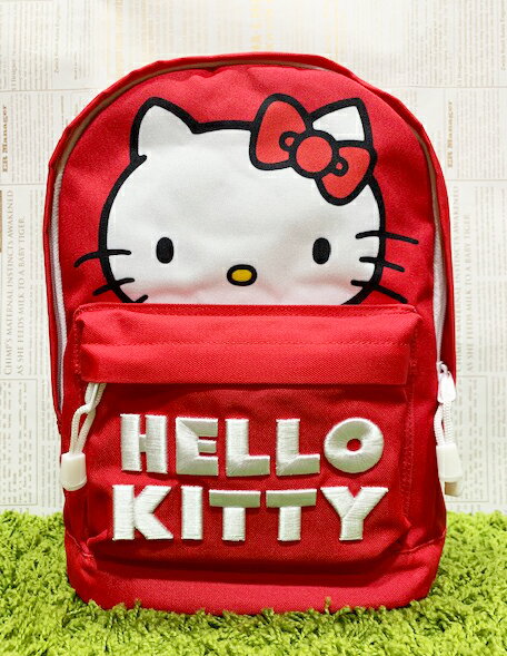 【震撼精品百貨】凱蒂貓 Hello Kitty 日本SANRIO三麗鷗 KITTY 後背包-紅#08531 震撼日式精品百貨