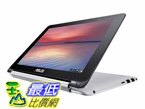  [106美國直購] 筆記本 ASUS C100PA-DB02 10.1-inch Touch Chromebook Flip (1.8GHz, 4GB Memory, 16GB eMMC, Google 推薦