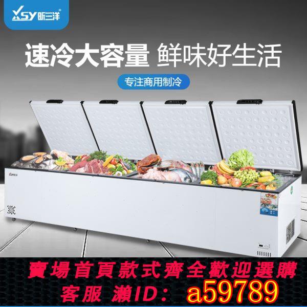 【臺灣公司 可打統編】廠家110v銅管速凍臥式冷櫃大冰櫃冷藏櫃商用大容量小冰櫃冷凍櫃家