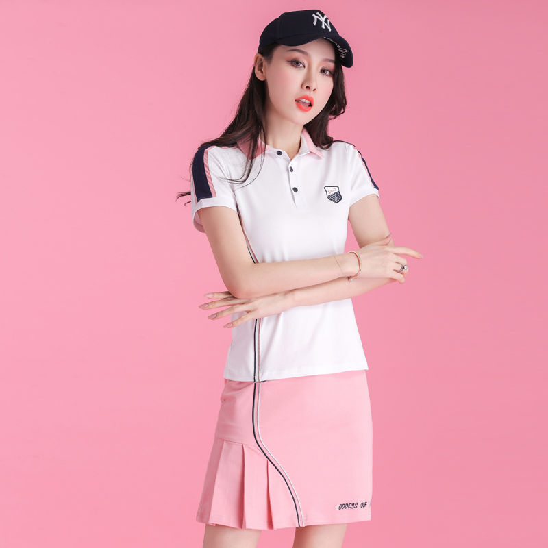高爾夫球服套裝 女款短袖褲裙 高爾夫球服 運動裙 比賽服 夏季女球衣 高爾夫球裙