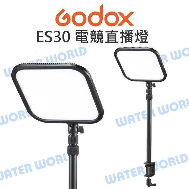 【中壢NOVA-水世界】神牛 GODOX ES30 電競直播燈 補光燈 LED 持續燈 桌上型 支架 柔光燈 美妝 吃播