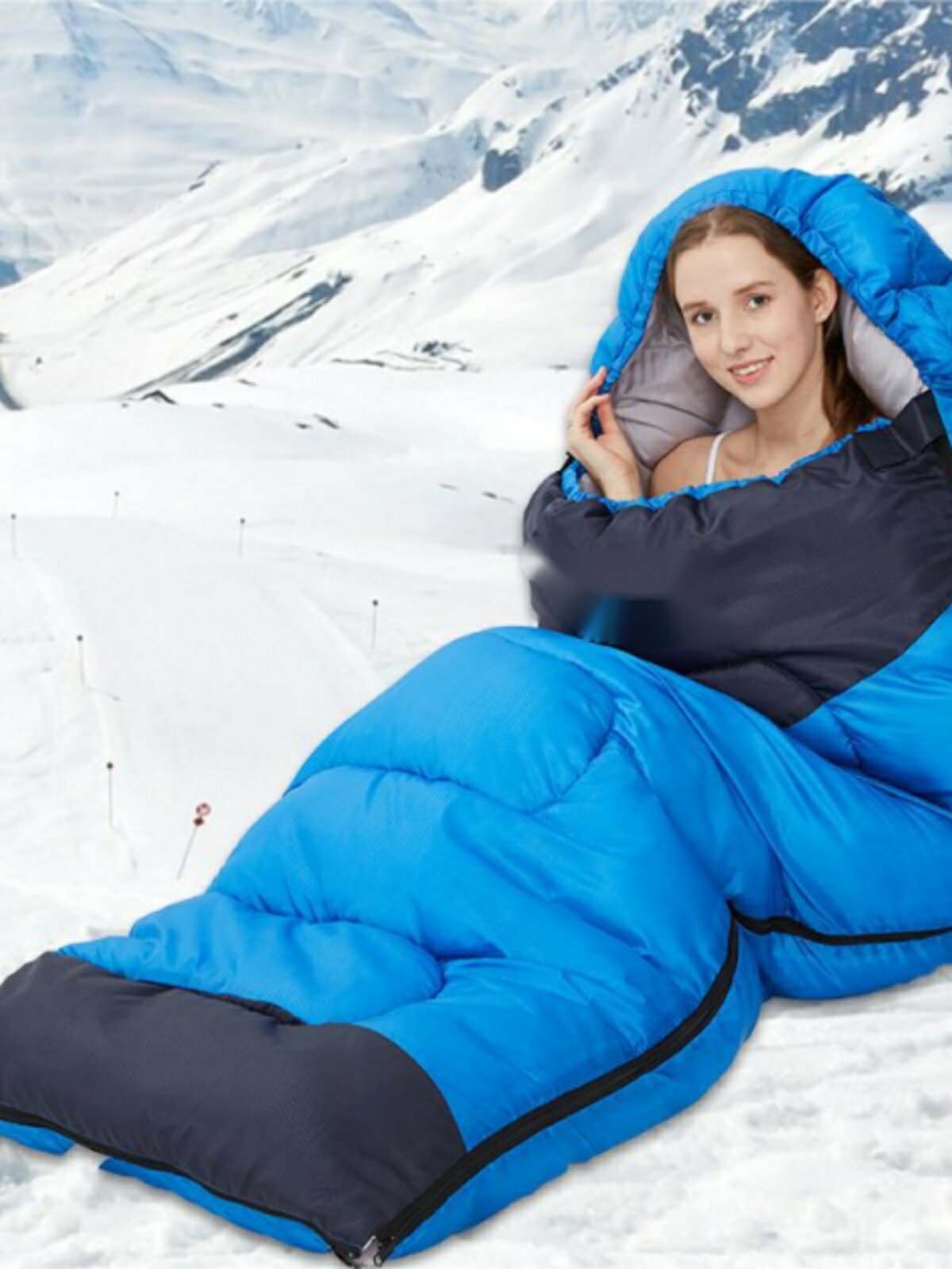 1.8公斤冬季睡袋成人加厚露營防寒便攜式室內午休戶外保暖單人