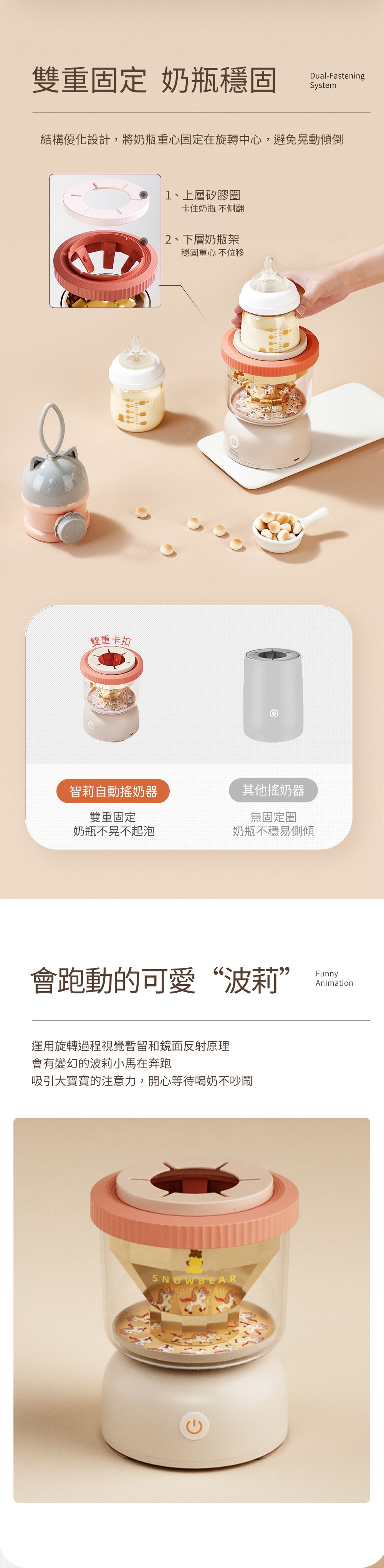 Snow Bear 韓國小白熊智莉自動搖奶器【甜蜜家族】 4