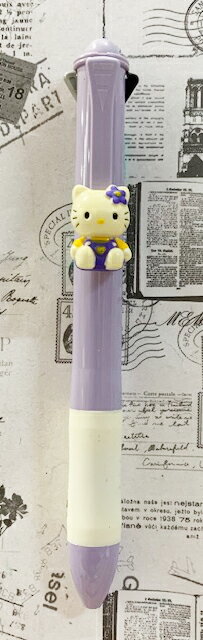【震撼精品百貨】Hello Kitty 凱蒂貓 KITTY日本SANRIO三麗鷗多色原子筆-3色-人偶造型紫*20587 震撼日式精品百貨
