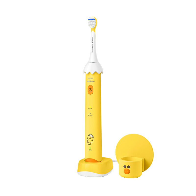 《PHILIPS 飛利浦》兒童輕巧軟毛音波震動牙刷 PHM34 莎莉兒童款