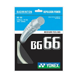 Yonex Bg-66 Badminton String [BG66-013] 羽線 鈦金屬 日本製 優乃克 珍珠白