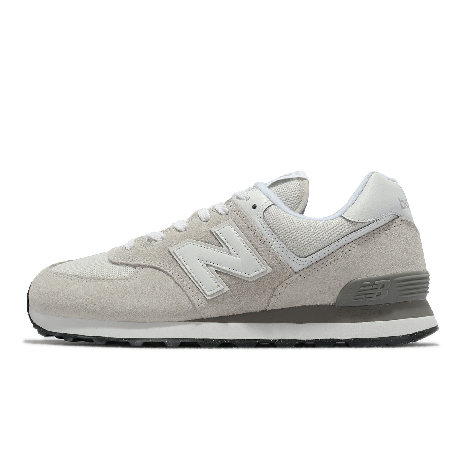 New Balance NB 休閒鞋 574 灰 白 IU 李知恩 NB 淺灰 麂皮 男鞋 女鞋 韓國 情侶鞋 ML574EVW-D