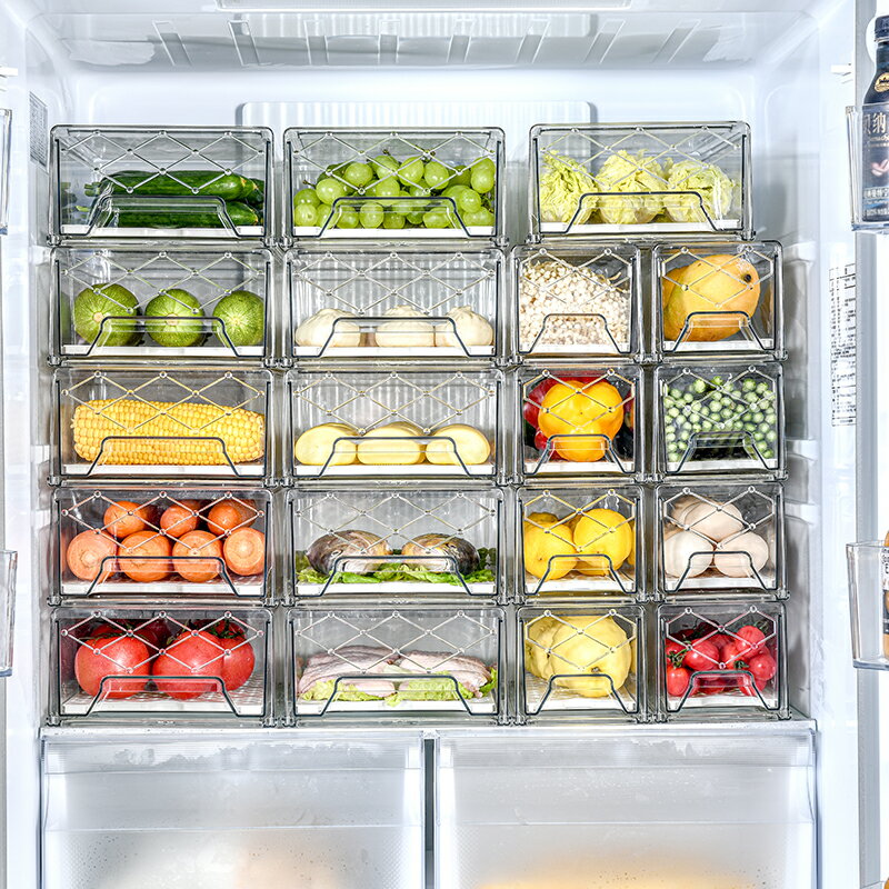 冰箱保鮮收納盒抽屜式廚房冷凍食物儲物盒專用多層雞蛋盒整理神器