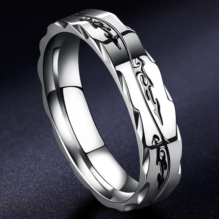 鈦鋼男士戒指設計感小眾單身潮男個性指環潮牌食指尾戒小指不掉色 交換禮物