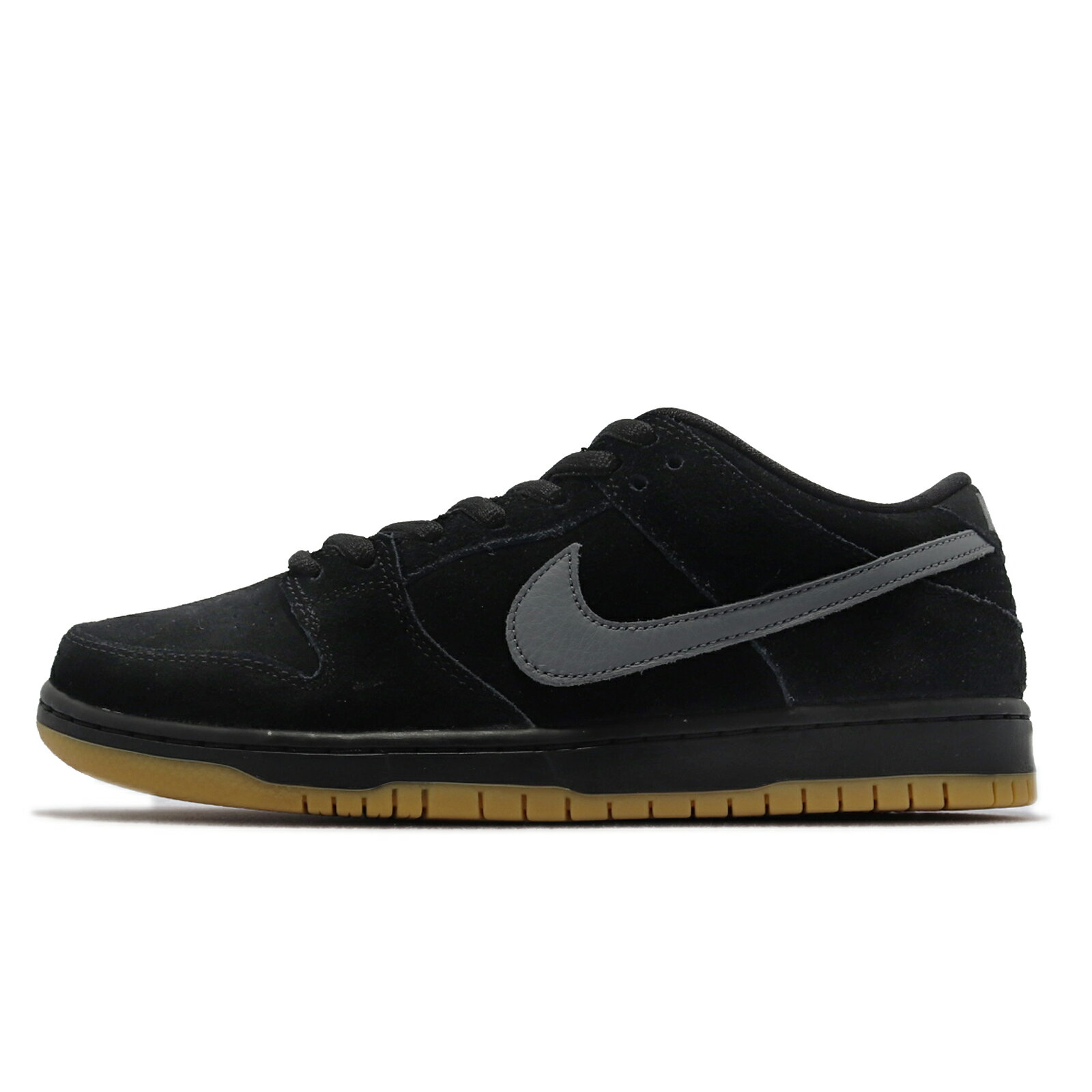 Nike 滑板鞋 SB Dunk Low Pro FOG 男女鞋 氣墊 避震 麂皮 厚鞋舌 膠底 黑 灰 BQ6817-010