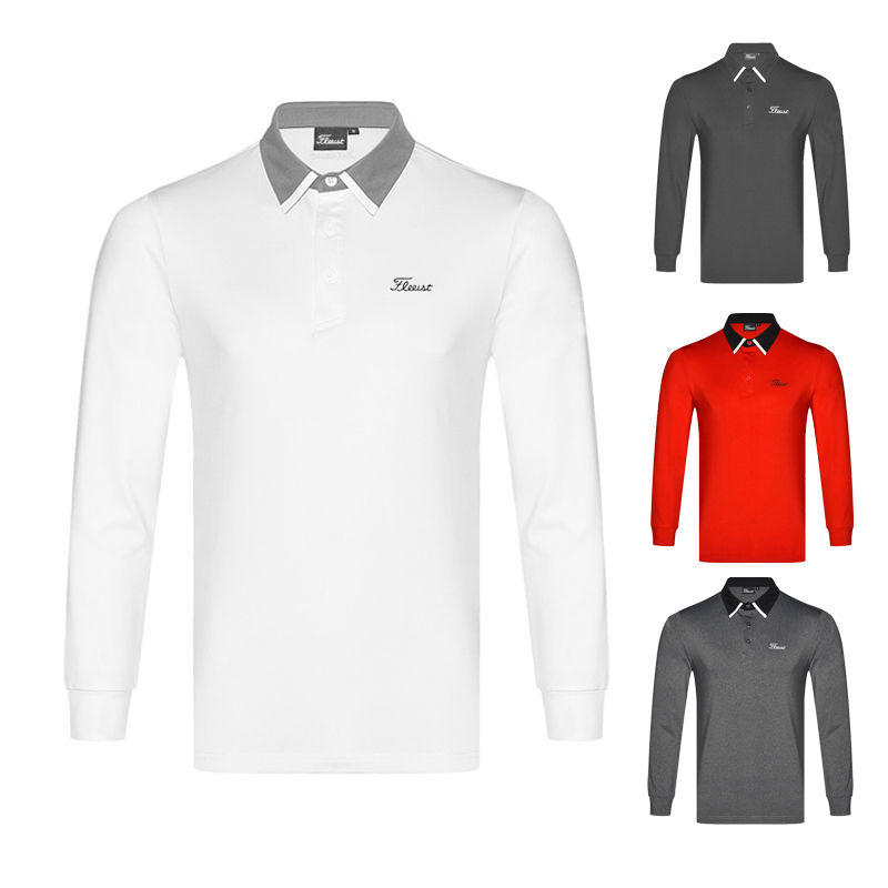 【元素運動】新款高爾夫球服裝防曬golf衣服長袖透氣速幹T恤POLO衫彈力上衣潮