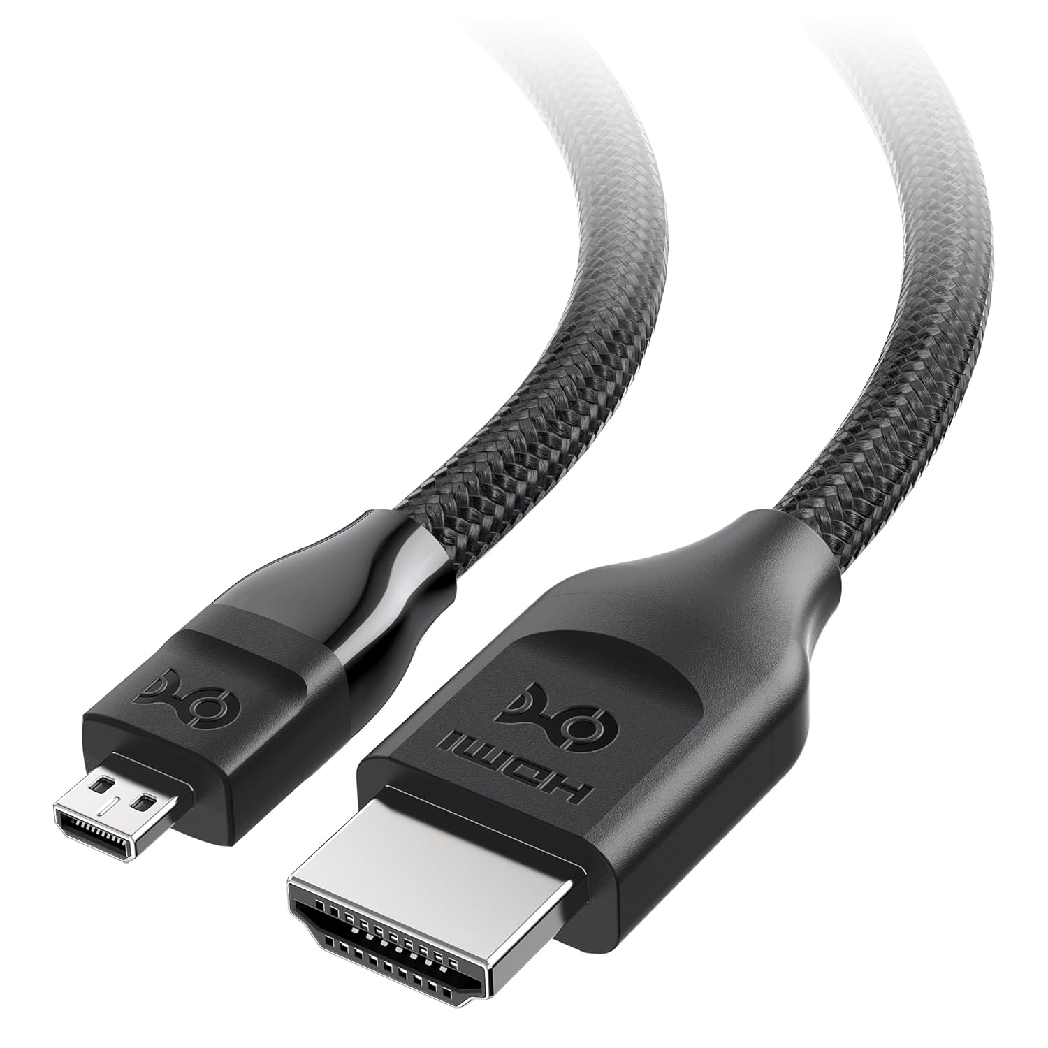 [6美國直購] Cable Matters 301022-2m 48Gbps 8K Micro HDMI 轉 HDMI 2.1 轉接線 傳輸線 適 相機 GoPro Raspberry Pi 5 / Pi 4