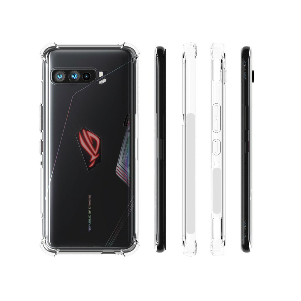 送鏡頭貼 華碩ASUS ROG PHONE 3 (ZS661KS)四角氣囊防摔殼 空壓殼 5