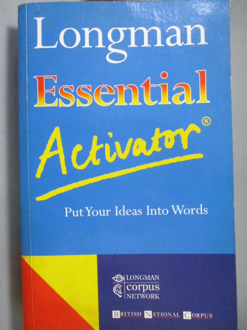【書寶二手書T1／字典_NNA】Longman Essential Activator_Longman