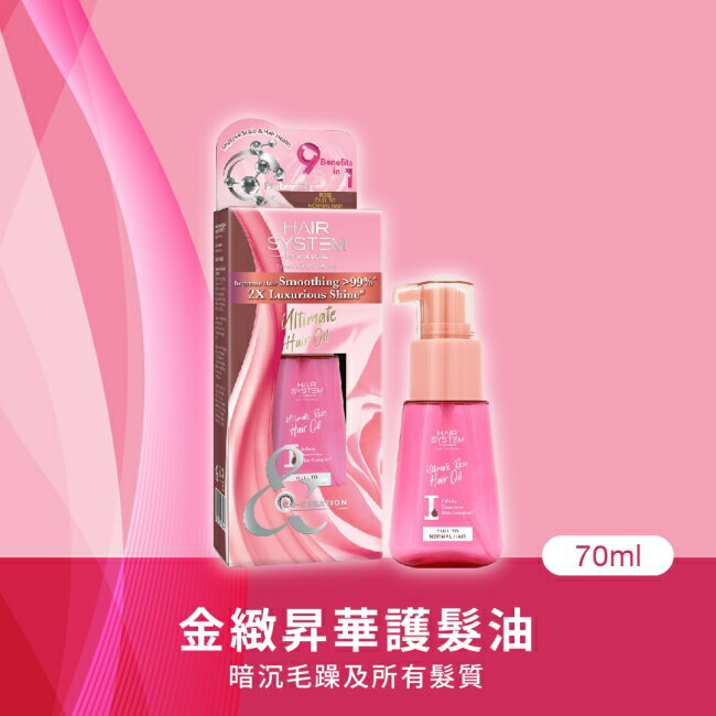 Hair System 金緻昇華護髮油(暗沉毛躁及所有髮質)70ml 2