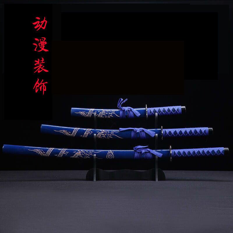 【新品】正品手工一體高碳鋼唐橫刃動漫裝飾武術長刀劍影視道具“未開刃” 4