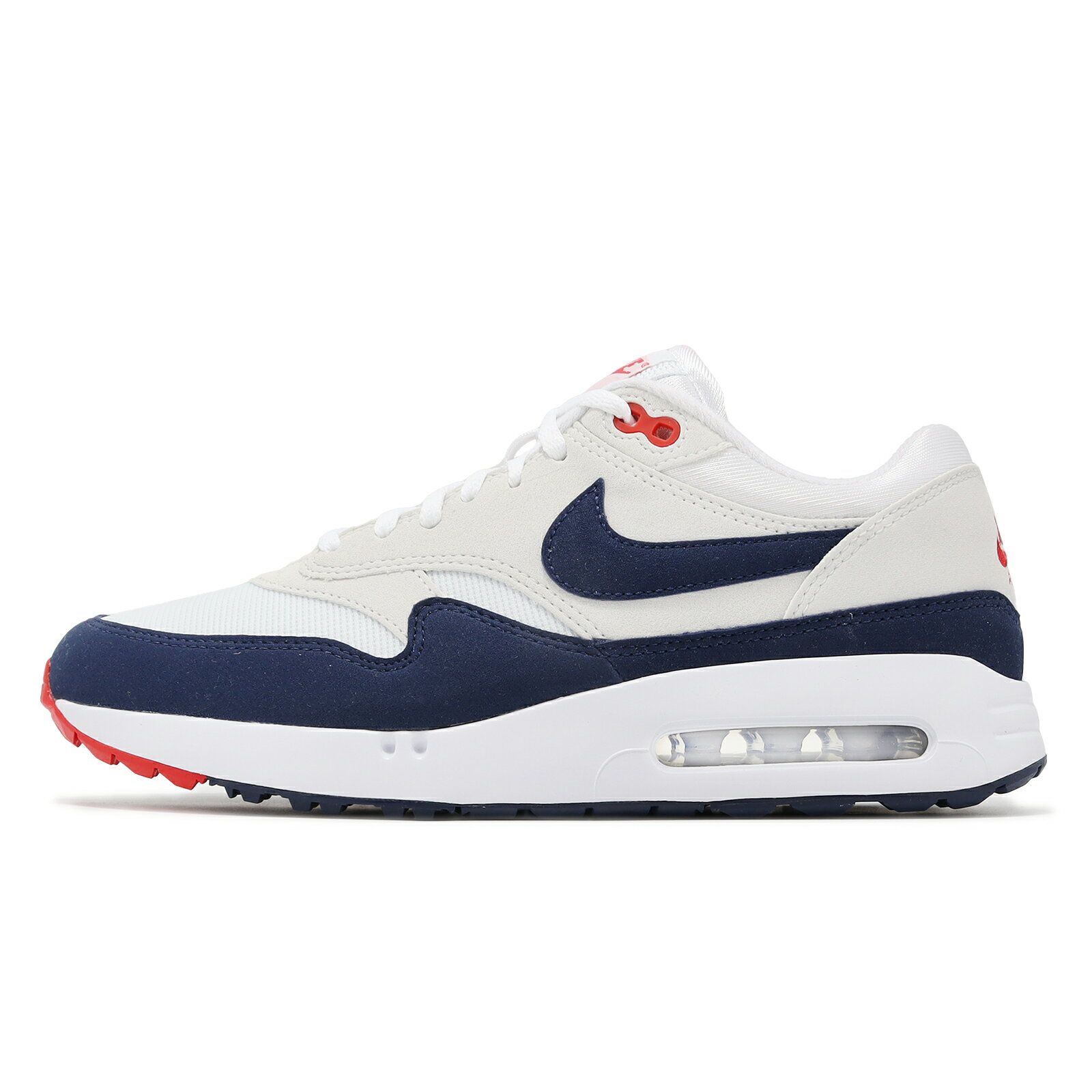 Nike 高爾夫球鞋 Air Max 1 86 OG G 男鞋 白 藍 防潑水 氣墊 麂皮 DV1403001