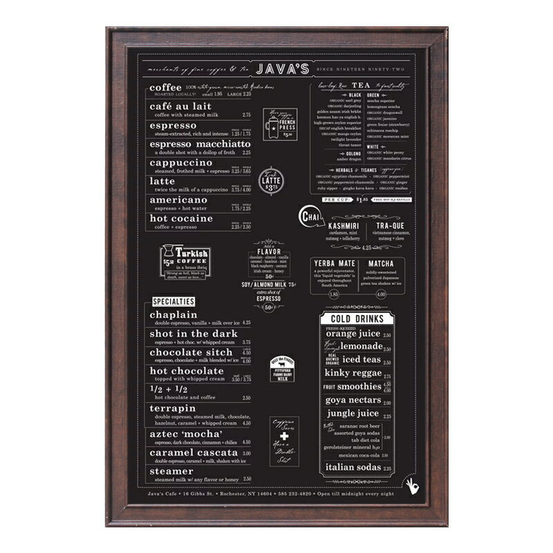 餐廳廣告牌菜單展示牌價目表復古小黑板店鋪用掛式創意留言寫字板