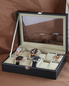 手錶收納盒 VI-ARICK歐式皮質手錶盒收納盒腕錶機械錶首飾盒手錶盒子整理盒『XY18347』
