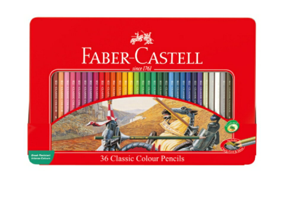 FABER-CASTELL輝柏 紅色系 油性彩色鉛筆-36色(115846)