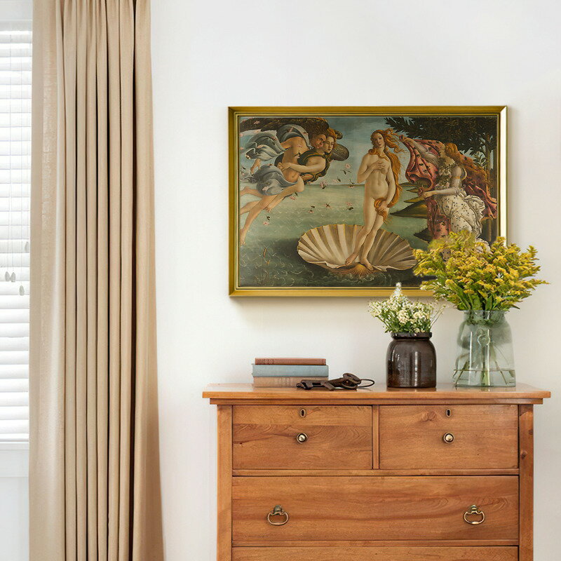 上品印畫 維納斯的誕生 大氣歐式油畫樣板房臥室裝飾畫掛畫框墻畫