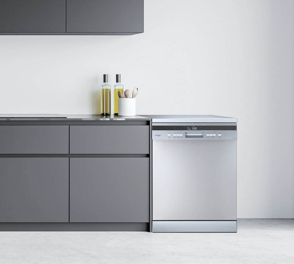 【得意】義大利 svago 享樂 VE7850 獨立式自動開門洗碗機(110V)(14人份) ※熱線07-7428010 2