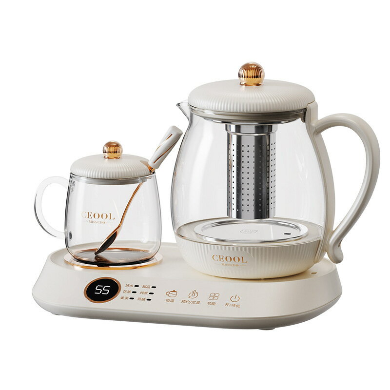養生壺家用多功能小型辦公室全自動迷你煮茶器加厚玻璃電熱燒水壺【北歐家居生活】