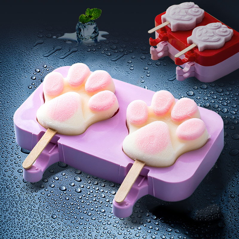 小豬佩奇雪糕模具家用自制幼兒制作冰棒硅膠網紅冰激凌磨具好脫模