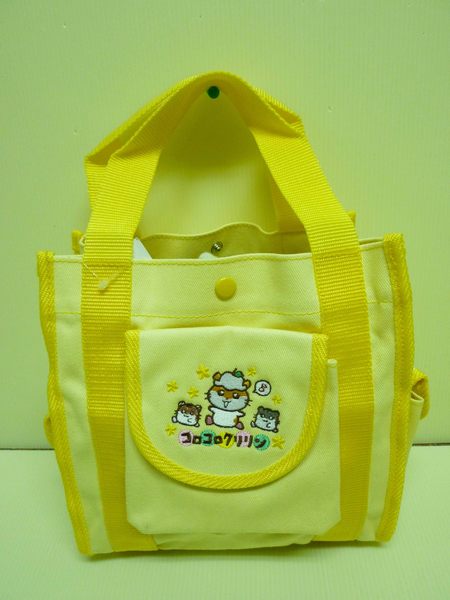 【震撼精品百貨】CorocoroKuririn 可樂鈴天竺鼠 小手提袋 小黃花 震撼日式精品百貨
