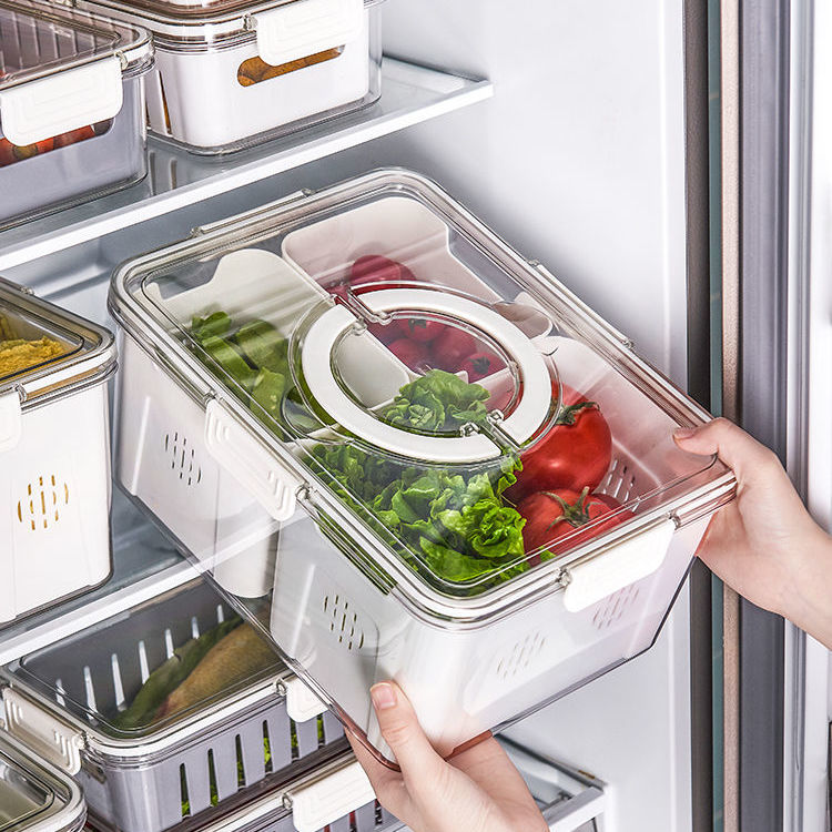 保鮮盒 密封冰箱分格收納盒食品級專用食物蔬菜保鮮盒子冷藏冷凍廚房整理