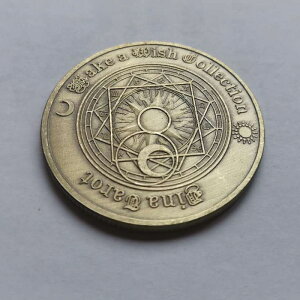 塔羅牌許愿幣幸運星座紀念幣 浮硬幣可把玩幣40mm運勢道具