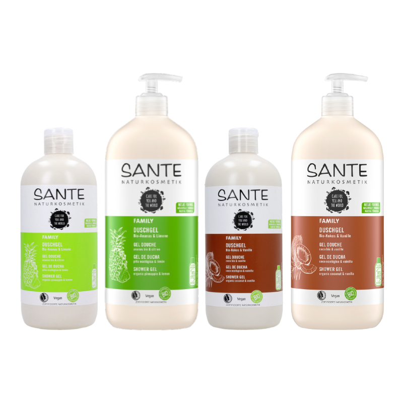德國 Sante 沙達 鳳梨檸檬 椰子香草 沐浴露 500/950ml 潔膚 溫和 附發票 現貨 ｜換季推薦⚡專櫃保養 初秋彩妝 品牌香氛 【心心哈德】