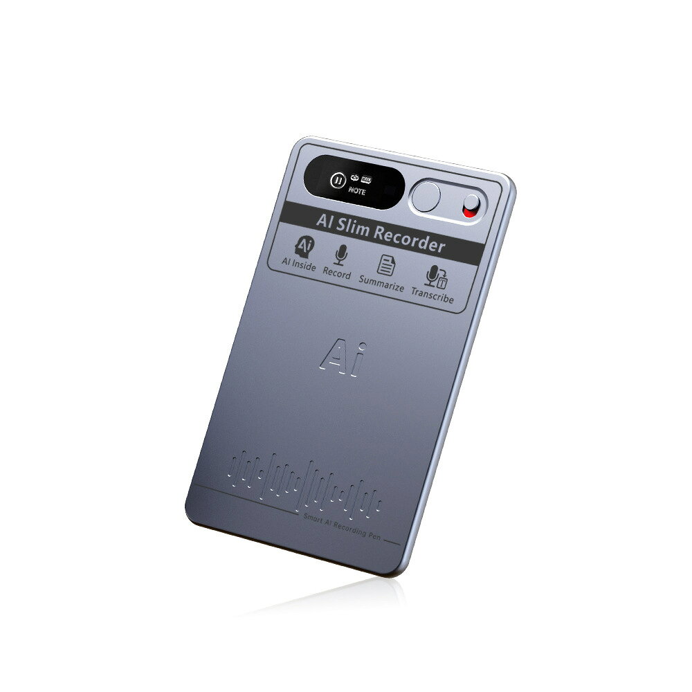 超薄ai錄音筆降噪大模型智能語音轉寫文字會議電話總結錄音機【北歐家居生活】