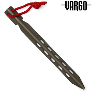 Vargo Titanium Ascent Stake 純鈦打孔V型寬面營釘(單支) VT106
