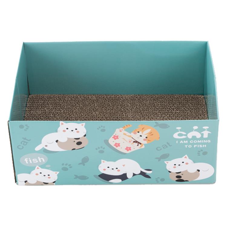 貓抓板 貓抓板貓窩貓爪板墊瓦楞紙薄荷蹭癢器寵物玩具紙盒貓咪用品磨爪器【摩可美家】