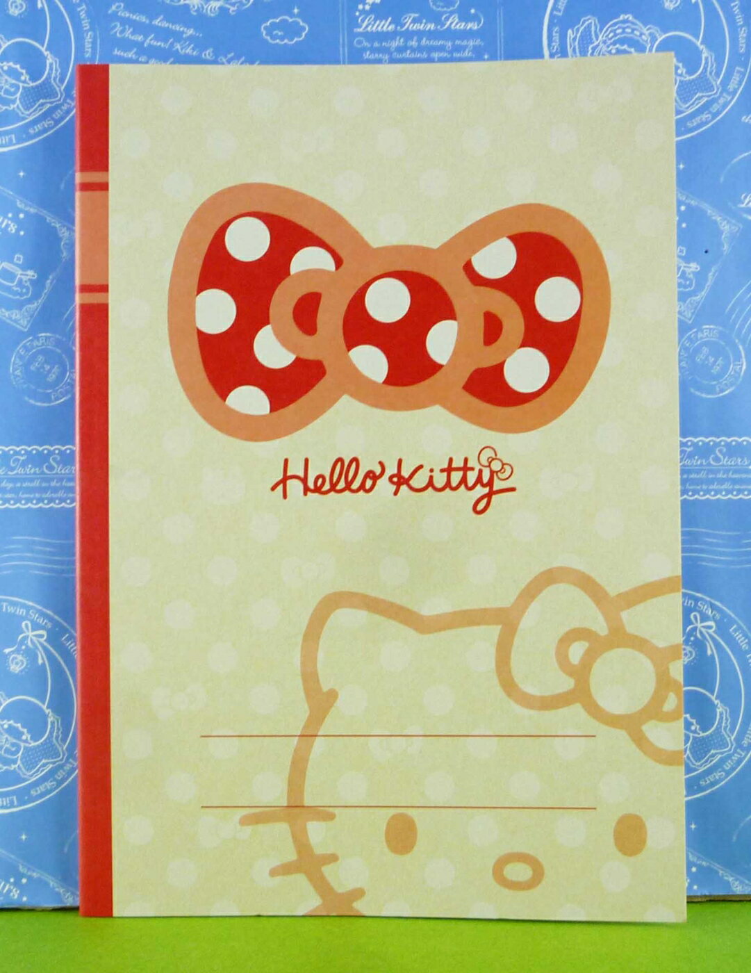 【震撼精品百貨】Hello Kitty 凱蒂貓 筆記本 紅蝶結【共1款】 震撼日式精品百貨