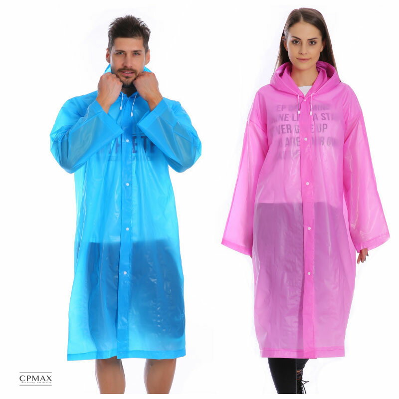 CPMAX EVA環保磨砂輕便雨衣 超便攜 可重複使用 成人雨衣 男雨衣 女雨衣 輕便雨衣 半透明雨衣 連身雨衣【O33】