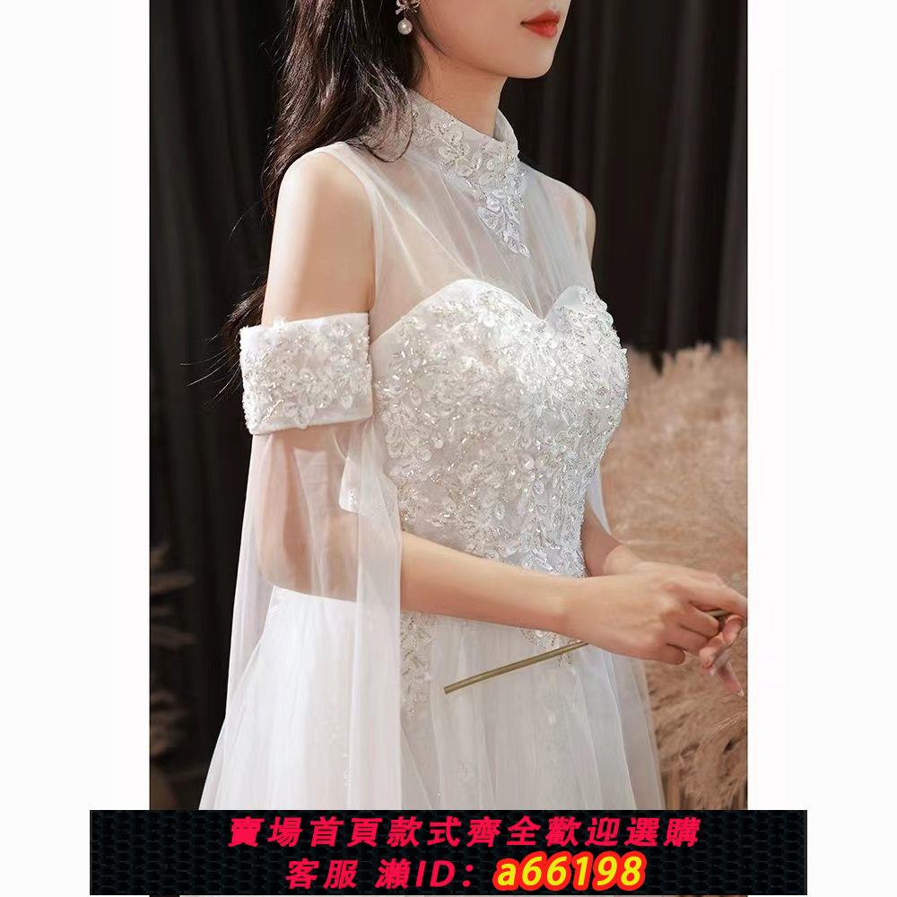 【臺灣公司 可開發票】法式晚禮服在逃公主宴會藝考主持畢業典禮生日成人禮簡約仙女裙